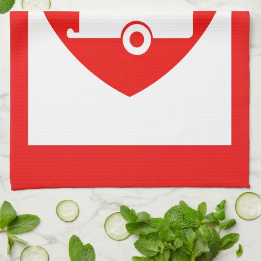 Red Love My Caravan Fun Caravan Kitchenware Theedoek (Gevouwen)