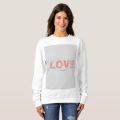 Red Love & Peace Typography T-shirt (Voorkant volledig)