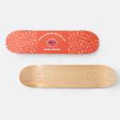 Red Love personalized Skateboard (Horizontaal)