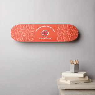 Red Love personalized Skateboard