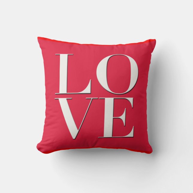 Red "Love Pillow" Kussen (Voorkant)