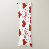Red Love Pillow Lichaamskussen (Voorkant Verticaal)