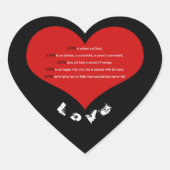 Red Love Poem Heart Hart Sticker (Voorkant)