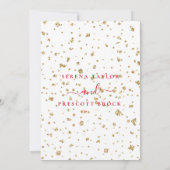 Red Love Rozen Weddenschap Kaart (Achterkant)