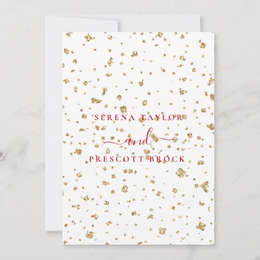 Red Love Rozen Weddenschap Kaart (Achterkant)