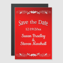 Red Love Save the Date Magnetische Uitnodiging