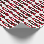 Red Love Snake Cadeaupapier (Hoek)