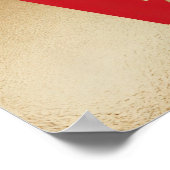 Red LOVE Square Poster (Hoek)