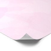 Red Love Text in Bold Block Font Waterverf Poster (Hoek)