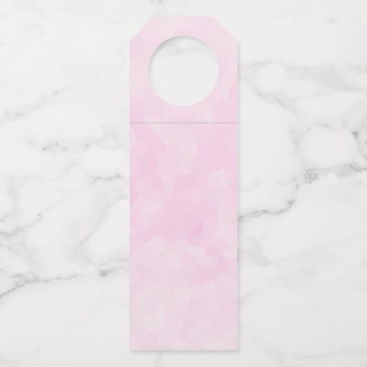 Red Love Text in Bold Block Letters Waterverf Flessenhanger (Achterkant)