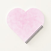 Red Love Text in Bold Block Letters Waterverf Notitieboek (Achterkant)