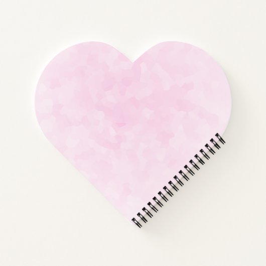 Red Love Text in Bold Block Letters Waterverf Notitieboek (Achterkant)