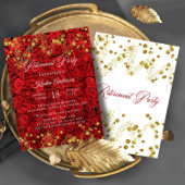 Red Love Turkey Roos Retirement Party Invitation Kaart