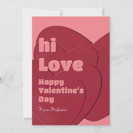 Red Love Valentijnsdag Kaart voor Special Friend (Voorkant)