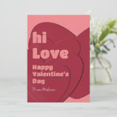 Red Love Valentijnsdag Kaart voor Special Friend (Staand voorkant)