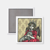 Red Lucia en Cat - Magnet Pop Gothic Holiday (Voorkant / Achterkant)