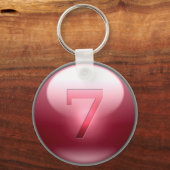 Red Lucky 7 Sleutelhanger (Voorkant)