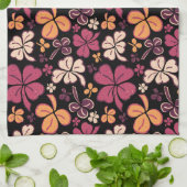 Red Lucky Shamrock Clover St. Patrick's Day Theedoek (Gevouwen)