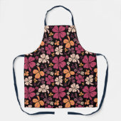 Red Lucky Shamrocks Clover St. Patrick's Day Schort (Voorkant)