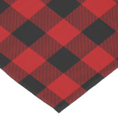 Red Lumberjack Buffalo Plaid Korte Tafelloper (Hoek)