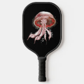 Red Luminescent Jellyfish Pickleball Paddle (Voorkant)