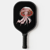 Red Luminescent Jellyfish Pickleball Paddle (Achterkant)