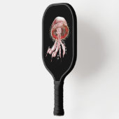 Red Luminescent Jellyfish Pickleball Paddle (Links)