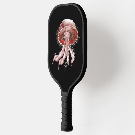 Red Luminescent Jellyfish Pickleball Paddle (Links)