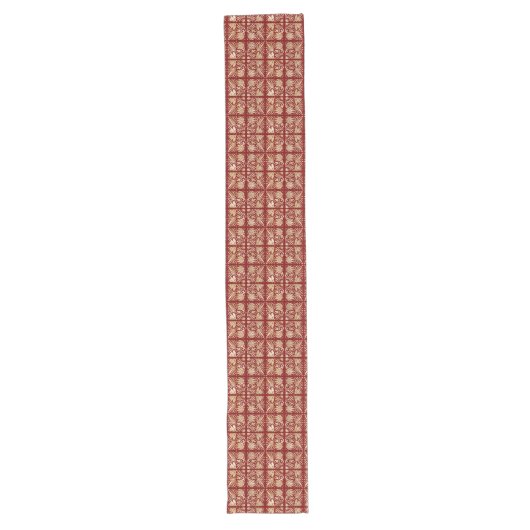 Red Luxe Table Runner Lange Tafelloper (Voorkant)