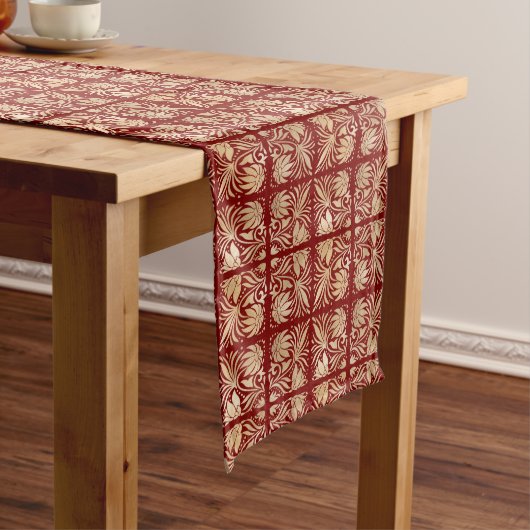 Red Luxe Table Runner Lange Tafelloper (Voorbeeld)