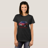 Red Luxury Range Rover Car T-shirt (Voorkant volledig)