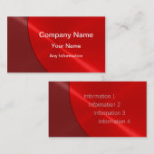 Red Luxury Visitekaartjes (Voorkant / Achterkant)