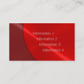 Red Luxury Visitekaartjes (Achterkant)