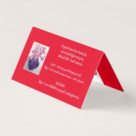 Red Macaw Parrot Merry van ons kerstkaartje Kaart (Achterkant)