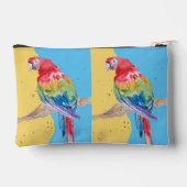 Red Macaw Parrot Watercolor Parrots Boys Name Etui (Achterkant)