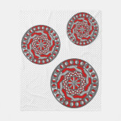 Red Machinery Fleece Blanket (Voorkant)