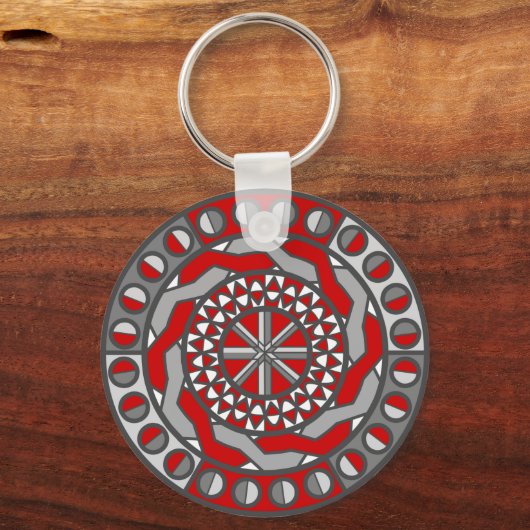 Red Machinery Sleutelhanger (Voorkant)