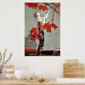 Red Madame Art Deco Design Poster (Keuken)