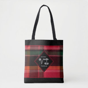 Red Madras Pset Maagdeneilanden Canvas tas