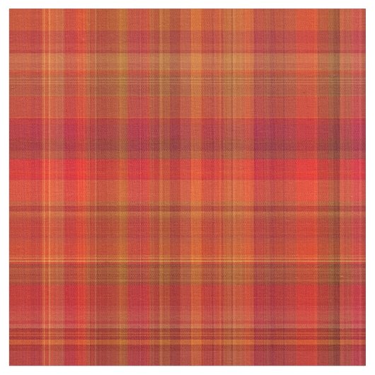 Red Madras Pset Stripes Print Pattern Stof (Close Up)