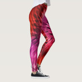 Red & Magenta Psychedelic Starburst Leggings (Rechts)