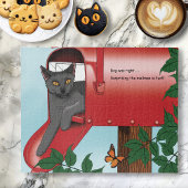 Red Mail Box Cat Legpuzzel