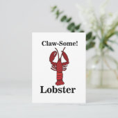 Red Maine Lobster Seafood Briefkaart (Staand voorkant)