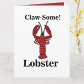 Red Maine Lobster Seafood Kaart (Gele Bloem)