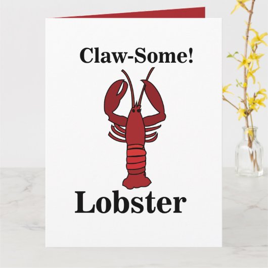 Red Maine Lobster Seafood Kaart (Gele Bloem)