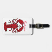 Red Maine Lobster Thunder_Cove Bagagelabel (Voorkant horizontaal)