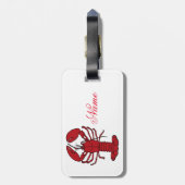 Red Maine Lobster Thunder_Cove Bagagelabel (Achterkant verticaal)