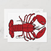 Red Maine Lobster Thunder_Cove Briefkaart (Voorkant / Achterkant)