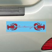 Red Maine Lobster Thunder_Cove Bumpersticker (Op auto)