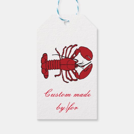 Red Maine Lobster Thunder_Cove Cadeaulabel (Achterkant)